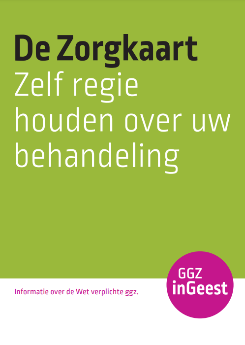 De Zorgkaart (flyer) - GGZ InGeest